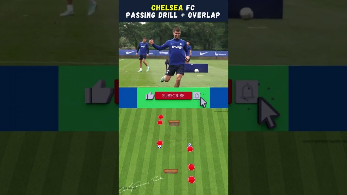 Chelsea FC Passing Drill + Overlap #shorts #football #soccer #motivation #passing #chelsea